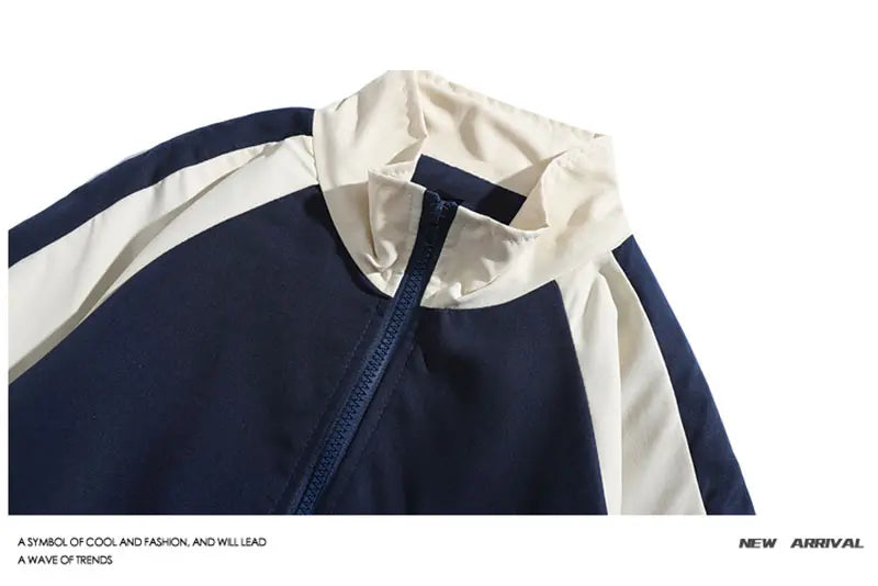 Navy Form Track Jacket