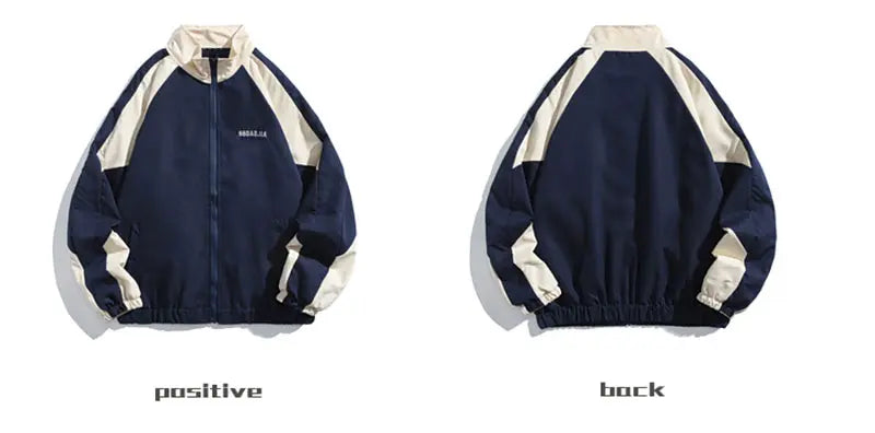 Navy Form Track Jacket