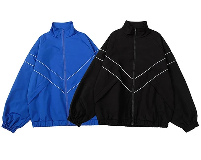 Navy Form Track Jacket