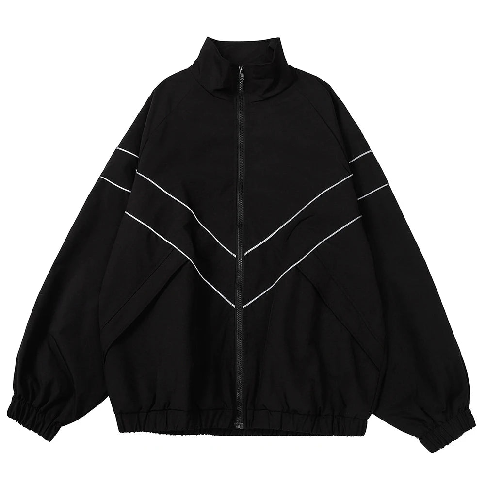 Navy Form Track Jacket